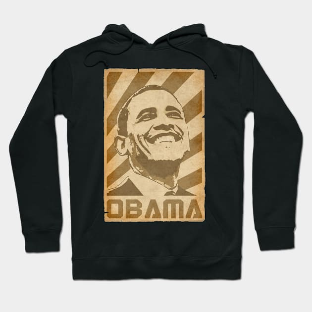 Barack Obama Retro Propeganda Hoodie by Nerd_art